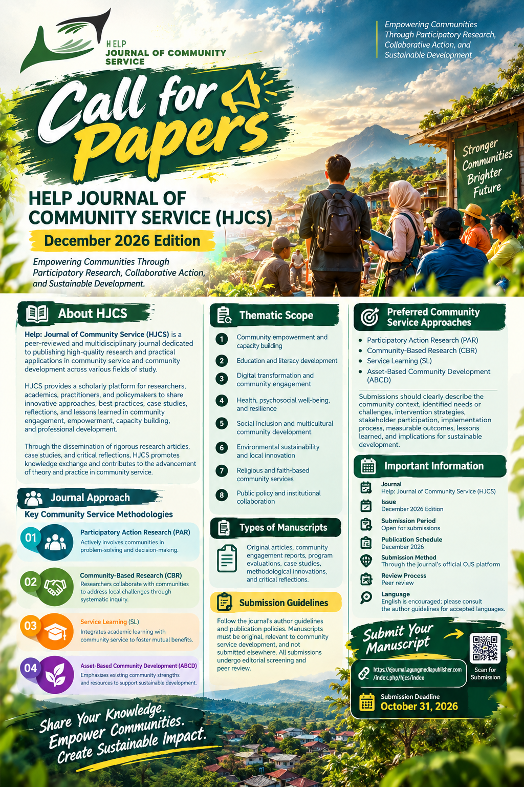 Call for Papers HJCS December 2026